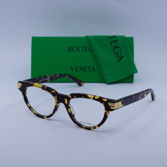 Bottega Veneta BV1106O 002 Cat Eye Eyeglasses 52mm – Havana - Picture 5 of 12